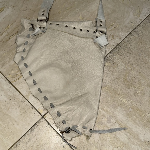 Off white leather crossbody - Picture 6 of 6